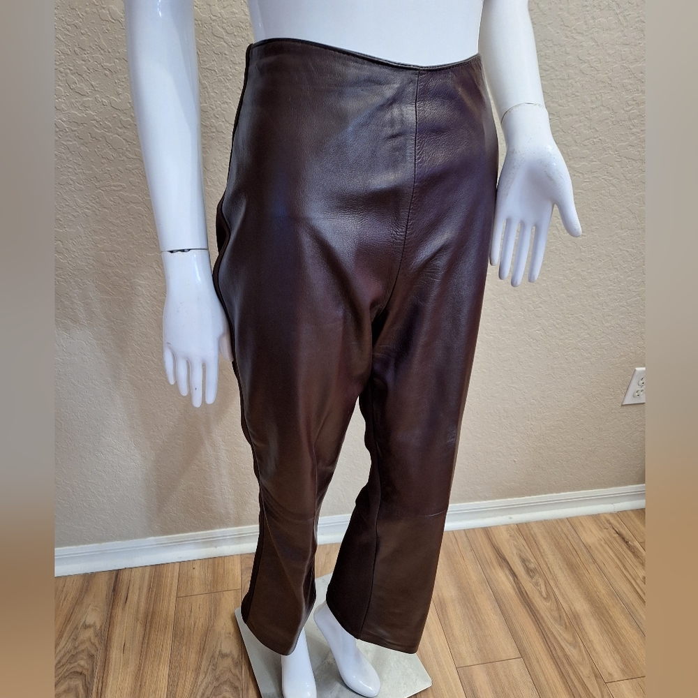 Vintage Isabel USA  Brown 100%leather pants